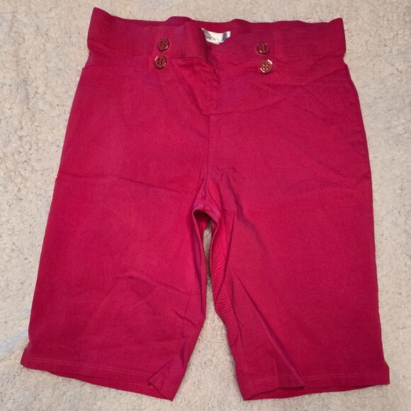 89th & MADISON | TRIBAL PINK BERMUDA SIDE SLIT SHORTS | SIZE 16 - Picture 1 of 7